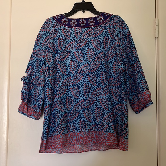 Robert Graham Blue and Purple Blouse - Picture 4 of 4